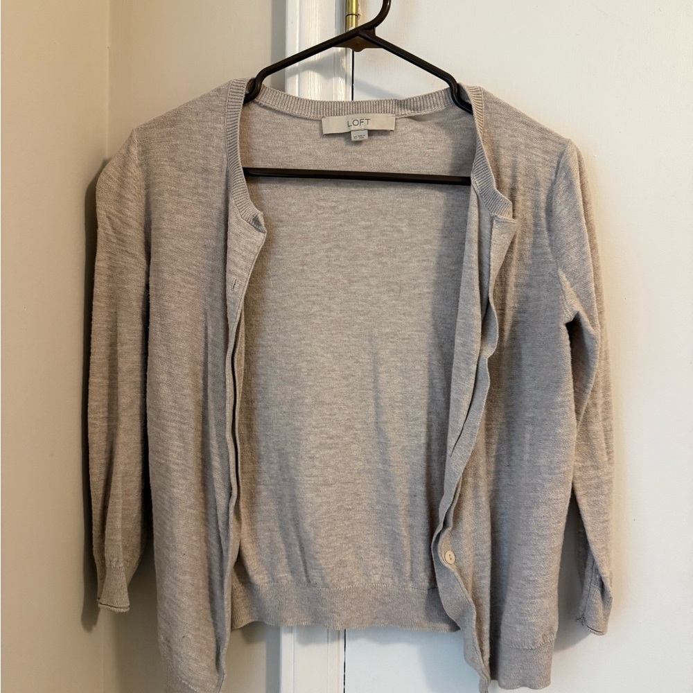 LOFT Light Gray Women's Cardigan